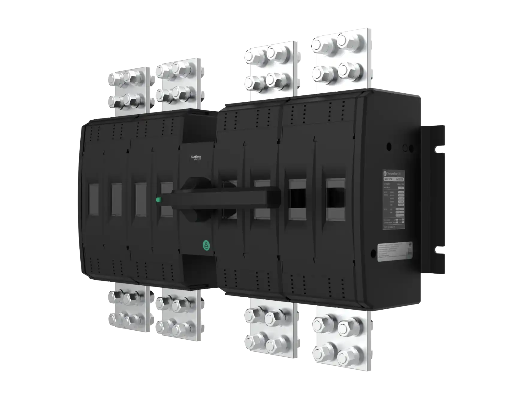 SystemePact SD, габарит до 1250А, 4P, фронтальная рукоятка по центру