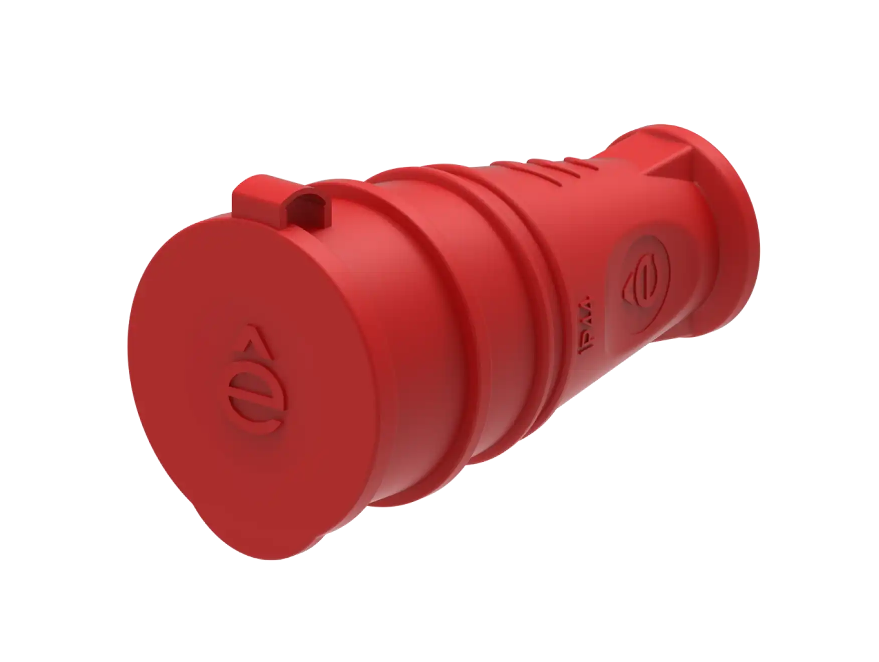 Розетка кабельная IP44 красная