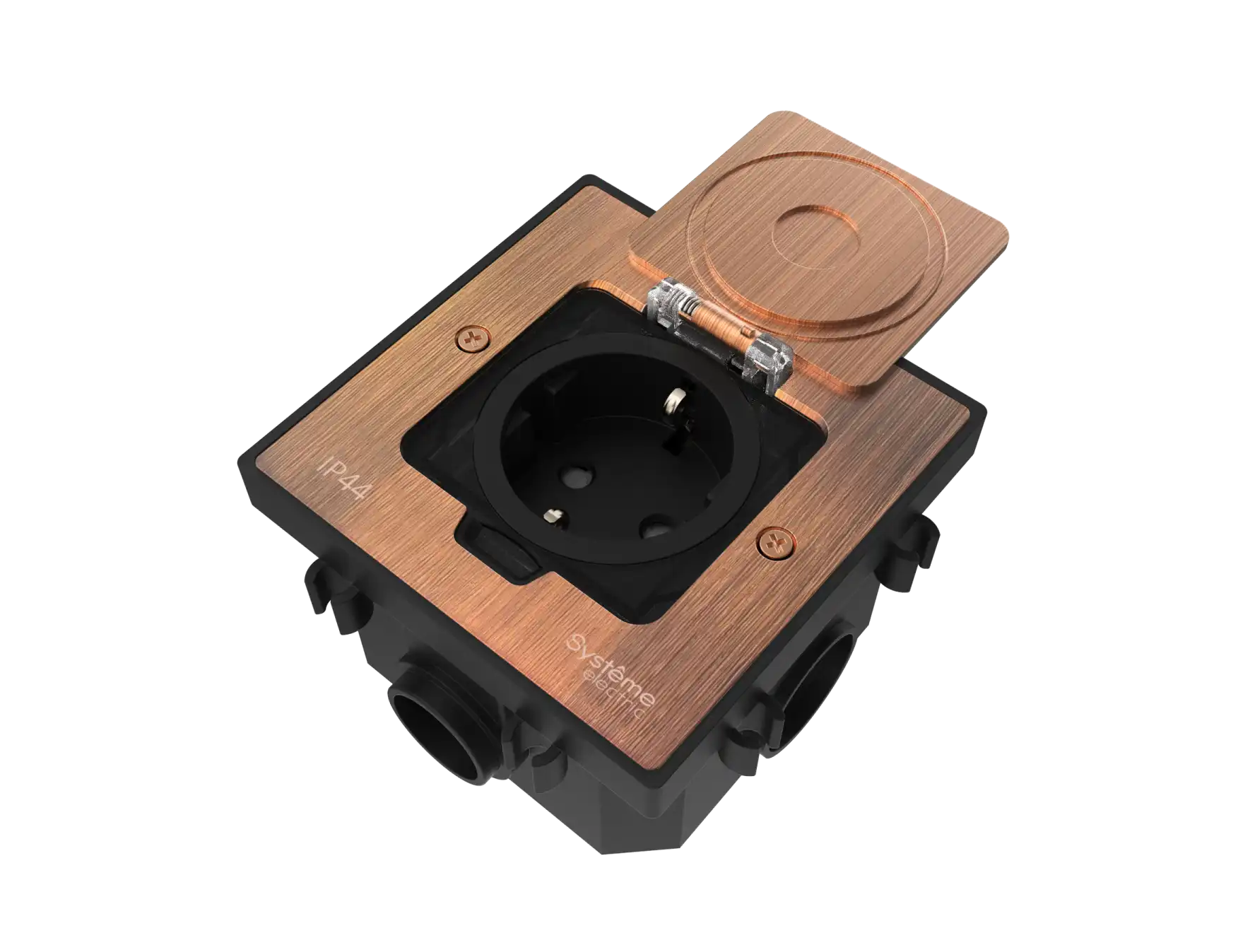 Лючок 1пост с розеткой