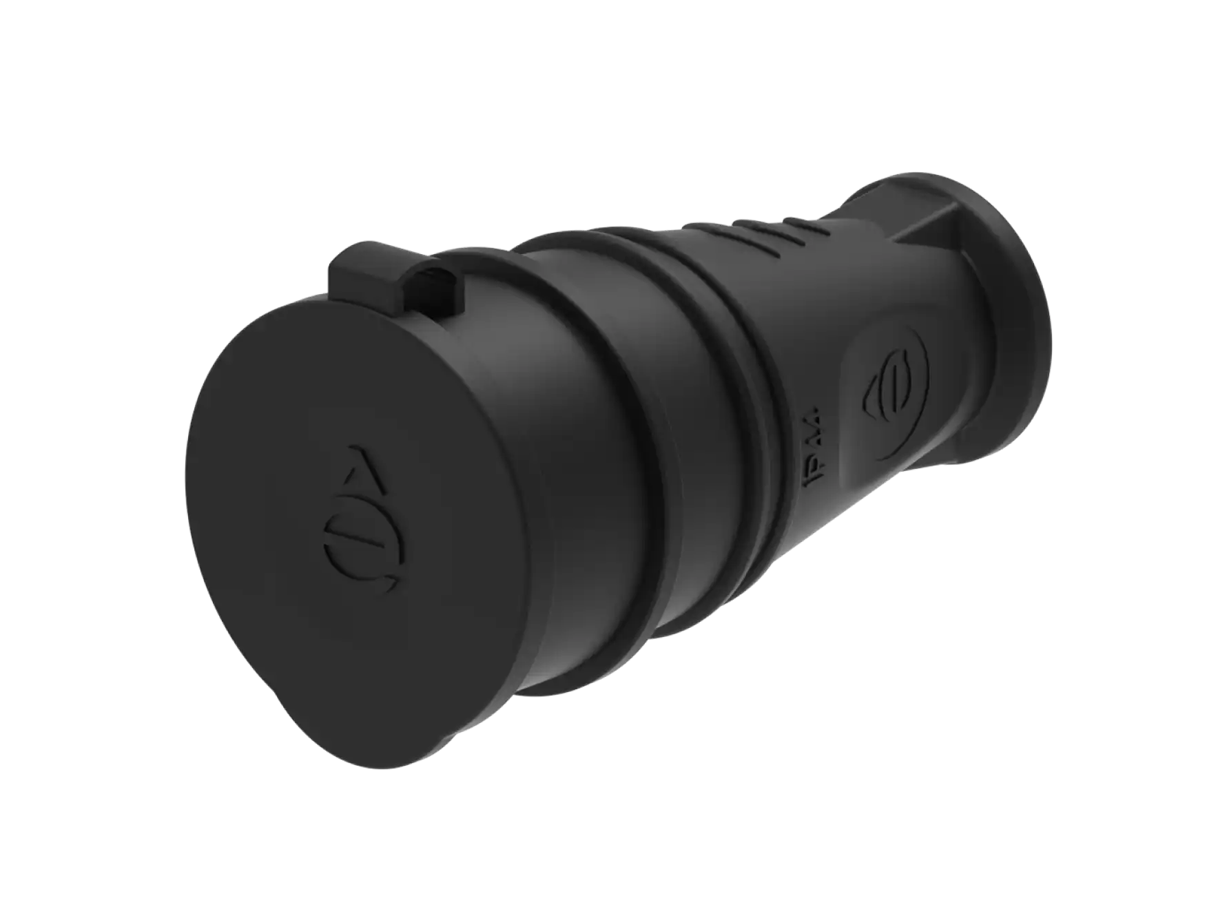 Розетка кабельная IP44 черная