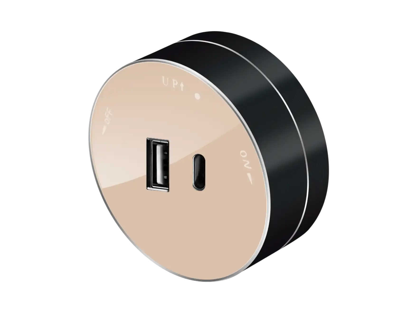 Розетка USB (A+C) 18Вт Песочный